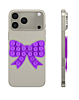Fashion Bow Beads Silicone Suction Cup Phone Holder - DARK PURPLE (Only Ground Shipping)