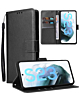 Galaxy S23 FE Leather Wallet Case with Card Slot - BLACK (Only Ground Shipping)