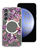 Galaxy S23 FE Wireless Charging Case - PINK FLOWERS (Full Bottom Close) (Only Ground Shipping)