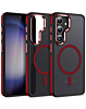 Galaxy S23 FE Slim Non-Slip Translucent Matte Wireless Charging Case - RED (Only Ground Shipping)
