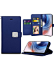 Galaxy S24 / S25 Elegant Leather Wallet Case - BLUE (Only Ground Shipping)