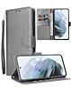 Galaxy S24FE Leather Wallet Case with Card Slot - GRAY (Only Ground Shipping)