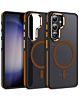 Slim Non-Slip Translucent Matte Wireless Charging Case - ORANGE for Galaxy S24FE (Only Ground Shipping)