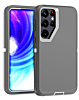 Heavy Duty Case for Galaxy S24 Ultra (DARK GRAY & WHITE) (Only Ground Shipping)