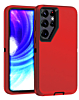 Heavy Duty Case for Galaxy S24 Ultra (RED & BLACK) (Only Ground Shipping)