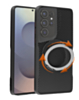Premium Quality Magnetic Protective Case with 360 Rotating Ring Stand for Galaxy S24 Ultra (BLACK) (Only Ground Shipping)