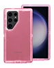 Galaxy S24 Ultra Transparent Shockproof Case - PINK (Only Ground Shipping)