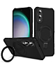 Hard PC Shockproof Case w /Ring Holder - BLACK for Galaxy S25E (Only Ground Shipping)