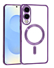 Galaxy S25E Shiny Wireless Charging Clear Case - DARK PURPLE (Only Ground Shipping)