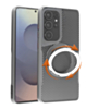 Premium Quality Magnetic Protective Case with 360 Rotating Ring Stand for Galaxy S25 Ultra (SILVER) (Only Ground Shipping)