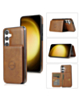 Galaxy S26 Leather Pocket Wallet Case - BROWN (Only Ground Shipping)
