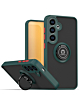 Hard PC Rear Colorful Border Case with Ring Holder - DARK GREEN for Galaxy S26  (Only Ground Shipping)