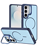 Shockproof  TPU Wireless Charging Case with Camera Stand Camera Stand - NAVY for Galaxy S26 (Only Ground Shipping)