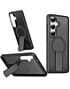 Slim Translucent  Wireless Charging Case with Folding Stand -SMOKE BLACK  for Galaxy S26 Plus (Only Ground Shipping)