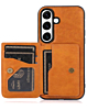 Galaxy S26 Plus Leather Pocket Wallet Case - ORANGE (Only Ground Shipping)