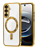 Shiny Wireless Charging Clear Case - GOLD for Galaxy S26 Plus (Only Ground Shipping)