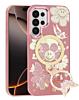 Luxury Diamond Shiny Cases with Butterfly Ring Design - ROSE GOLD for Galaxy S26 Ultra (Only Ground Shipping)