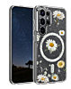 Galaxy S26 Ultra Floral Magnetic Case - SILVER (Only Ground Shipping)