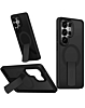 Slim Translucent  Wireless Charging Case with Folding Stand - SMOKE BLACK  for Galaxy S26 Ultra (Only Ground Shipping)