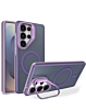 Translucent Slim Case Wireless Charging w/ Stand - PURPLE for Galaxy S26 Ultra (Only Ground Shipping)