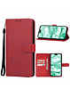 Leather Wallet Case with Card Slot - RED for Galaxy S26 Ultra (Only Ground Shipping)