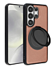 Slim Leather Case with Wireless Charging Kickstand - PINK for Galaxy S26 Ultra (Only Ground Shipping)