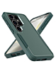 Dual Layers Shockproof Strong Case  w/Ring - DARK GREEN for Galaxy S26 Ultra (Only Ground Shipping)