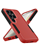 Dual Layers Shockproof Strong Case  w/Ring - RED for Galaxy S26 Ultra (Only Ground Shipping)