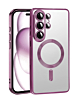 Galaxy S26 Ultra Shiny Wireless Charging Clear Case - PURPLE  (Only Ground Shipping)