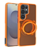 Premium Quality Magnetic Protective Case with 360 Rotating Ring Stand for Galaxy S26 Ultra (ORANGE) (Only Ground Shipping)
