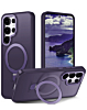 Galaxy S26 Ultra Carbon Wireless Charging Case with Ring Stand - PURPLE (Only Ground Shipping)