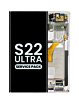 OLED Assembly with Frame for Galaxy S22 Ultra (S908) (PHANTOM WHITE) (Service Pack)