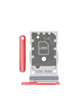 Dual Sim Card Tray for Galaxy S25 / S25 Plus (CORALRED)