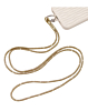 Crystal Neck Lanyard Keychain - GOLD (Only Ground Shipping)