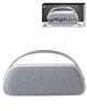 SYMPHONY Waterproof Luxe Fabric Speaker with Metal Handle - WHITE (Only Ground Shipping)