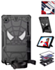 Rugged SpiderGrip Tablet Case with Kickstand & Shoulder Strap (BLACK) for Galaxy Tab A9 2023 (8.7") (X110, X115, X117) (Only Ground Shipping)