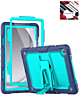 Heavy Duty Shockproof Tablet Case with Kickstand - NAVY BLUE & TEAL Galaxy Tab A9 Plus 2023 (11") (X210, X216, X218) (Only Ground Shipping)