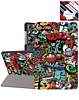 Old Style Notebook Design Case - Graffiti for Galaxy Tab A9 Plus 2023 (11") / Tab A11 Plus 2025 (11") (Only Ground Shipping)
