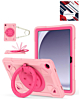 Shockproof Heavy Duty Stand Case with Pen Slot - PINK & HOT PINK for Galaxy Tab A9 Plus 2023 (11") (X210, X216, X218) (Only Ground Shipping)