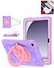 Shockproof Heavy Duty Stand Case with Pen Slot - PURPLE & PINK for Galaxy Tab A9 Plus 2023 (11") (X210, X216, X218) (Only Ground Shipping)