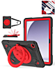 Shockproof Heavy Duty Stand Case with Pen Slot - BLACK & RED for Galaxy Tab A9 Plus 2023 (11") (X210, X216, X218) (Only Ground Shipping)