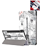 Old Style Notebook Design Case - Eiffel Tower for Galaxy Tab S10 Ultra / S9 Ultra / S8 Ultra (14.6") (Only Ground Shipping)