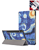 Old Style Notebook Design Case - Starry Night for Galaxy Tab S10 Ultra / S9 Ultra / S8 Ultra (14.6") (Only Ground Shipping)