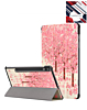 Old Style Notebook Design Case - PINK TREES for Galaxy Tab S10 Ultra / S9 Ultra / S8 Ultra (14.6") (Only Ground Shipping)
