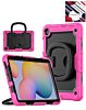Silicone Cas with 360 Folding Handle Grip for Galaxy Tab S6 lite 10.4" - ROSE PINK (Only Ground Shipping)
