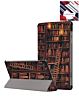 Old Style Notebook Design Case for Galaxy Tab S6 lite 10.4" - LIBRARY (Only Ground Shipping)