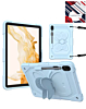 Protective Butterfly Stand Design Case - BABY BLUE for Galaxy Tab S9 / Tab S9 FE / Tab S10 FE / Tab S10 Lite (Only Ground Shipping)
