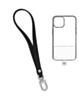 Silicone Braided Wrist Lanyard (0.4ft) (BLACK) (Only Ground Shipping)
