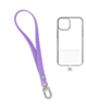 Silicone Braided Wrist Lanyard (0.4ft) (LILAC) (Only Ground Shipping)
