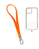 Silicone Braided Wrist Lanyard (0.4ft) (ORANGE) (Only Ground Shipping)